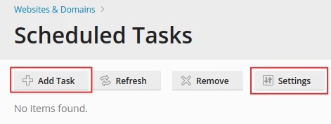 Tarea Programada Plesk