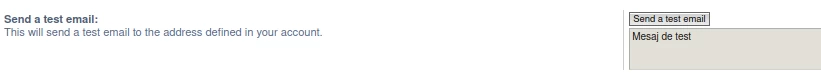 send a test email